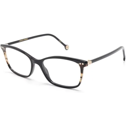 Schwarze Optische Brille, Alltagsstil , Damen, Größe: 51 MM - Carolina Herrera - Modalova