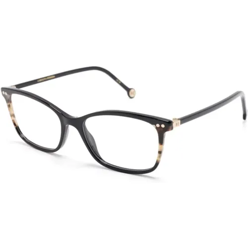 Schwarze Optische Brille, Alltagsstil , Damen, Größe: 53 MM - Carolina Herrera - Modalova