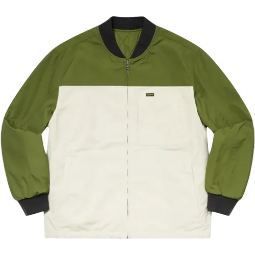 Reversible Tech Work Jacket Green - Supreme - Modalova