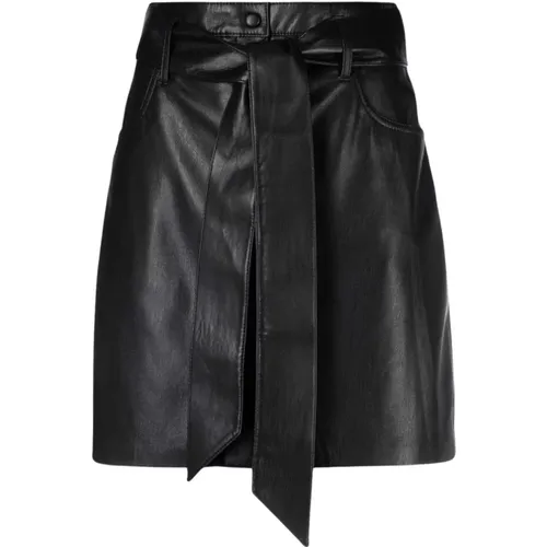 Meda` Alt-Leather Mini Skirt , female, Sizes: M - Nanushka - Modalova