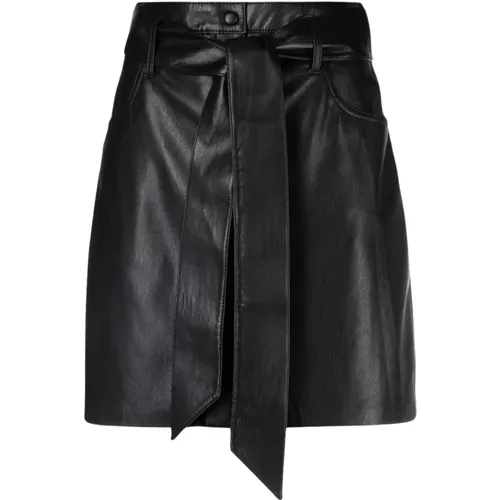 Meda` Alt-Leather Mini Skirt , female, Sizes: S - Nanushka - Modalova