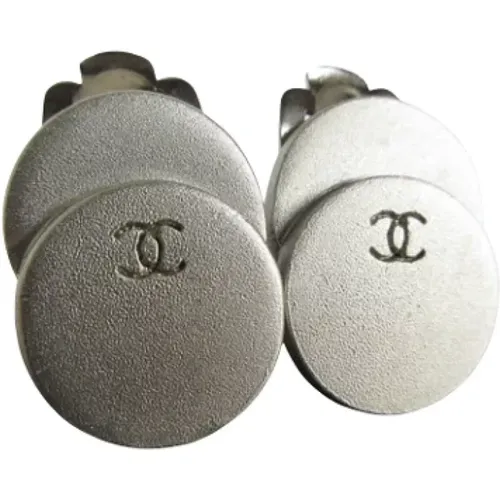 Pre-owned Metal earrings , female, Sizes: ONE SIZE - Chanel Vintage - Modalova