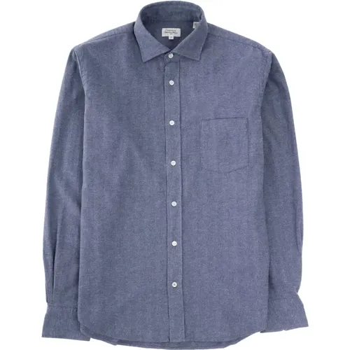 Flanell Herringbone Casual Hemd , Herren, Größe: XL - Hartford - Modalova