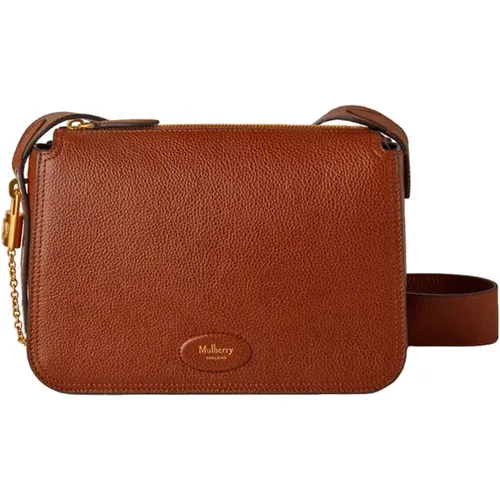 Billie Oak Leather Crossbody Bag , female, Sizes: ONE SIZE - Mulberry - Modalova