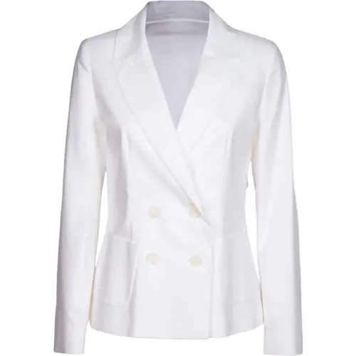 Cotton Double-Breasted Jacket , female, Sizes: S, XS, L - Iblues - Modalova