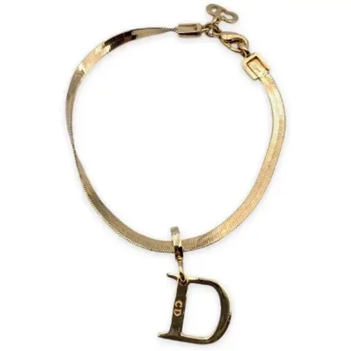 Pre-owned Metal necklaces , female, Sizes: ONE SIZE - Dior Vintage - Modalova