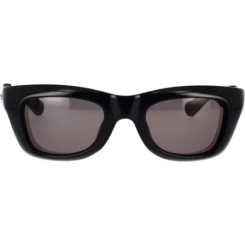 Rectangular Sunglasses Bv1183S 001 , unisex, Sizes: 49 MM - Bottega Veneta - Modalova