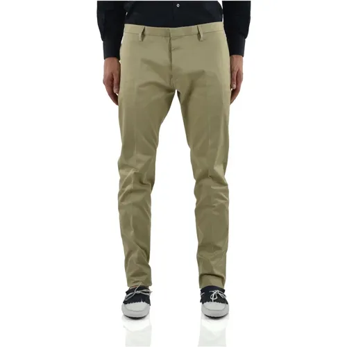 Stylish Men`s Chinos with Four Buttons and Four Pockets , male, Sizes: XS - Dsquared2 - Modalova
