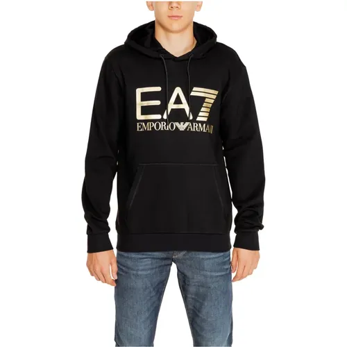 Herren Sweatshirt Herbst/Winter Kollektion Baumwolle , Herren, Größe: L - Emporio Armani EA7 - Modalova