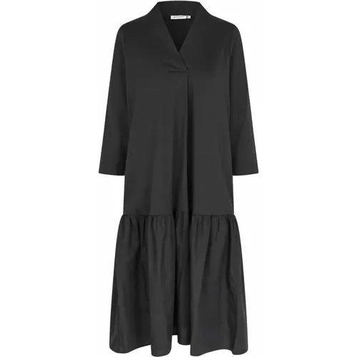 Shirt Dress with Flounce Hem , female, Sizes: S, M, XL, 2XL, L - Masai - Modalova