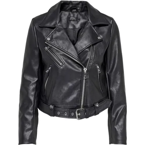 Leather Jacket , female, Sizes: M, L, XL, XS, S - Only - Modalova