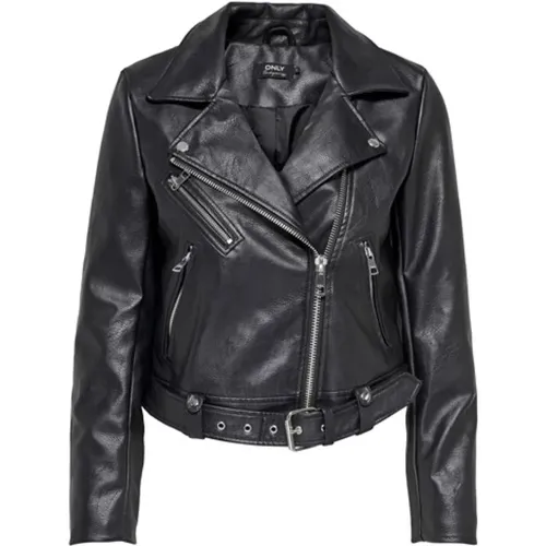 Leather Jacket , female, Sizes: S - Only - Modalova