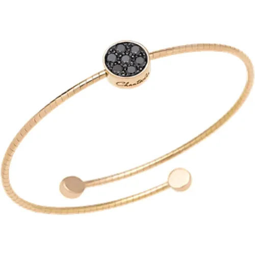 Gold Sequin Bracelet with 0.61 CT Diamond , female, Sizes: ONE SIZE - Chantecler - Modalova