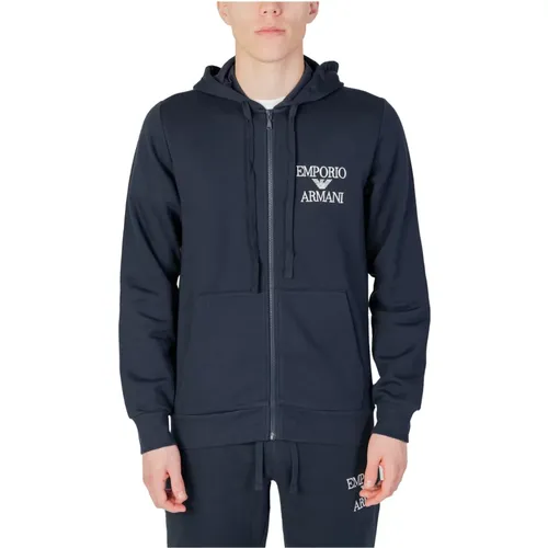 Stylischer Zip-Through Hoodie , Herren, Größe: 2XL - Emporio Armani - Modalova