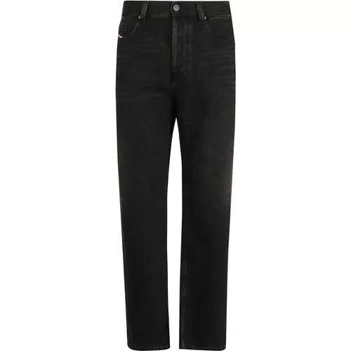 Schwarze Denim Jeans Lockere Passform , Herren, Größe: W34 - Diesel - Modalova