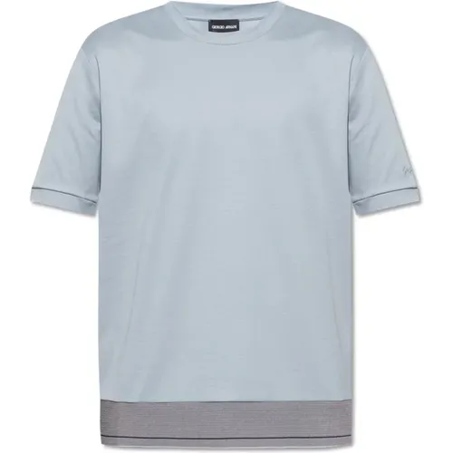 T-Shirt mit Logo , Herren, Größe: 2XL - Giorgio Armani - Modalova