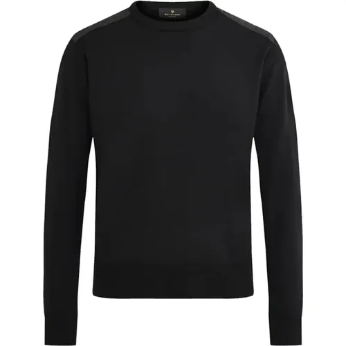 Kerrigan Crew Neck Jumper aus Merinowolle , Herren, Größe: L - Belstaff - Modalova