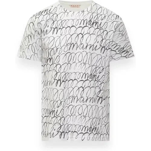 Casual Cotton T-Shirt for Men , male, Sizes: M, L, XL, S - Marni - Modalova