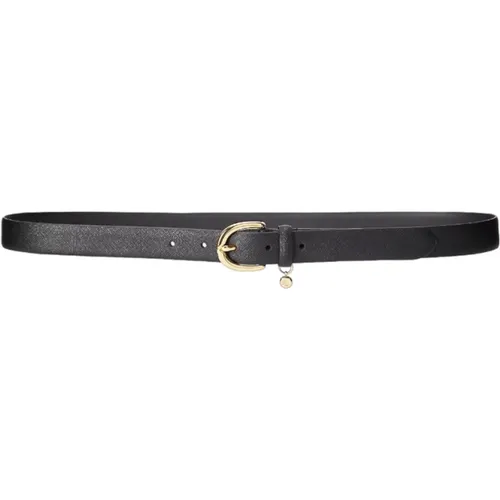 Refined Leather Belt with Exclusive Pendant , female, Sizes: L - Ralph Lauren - Modalova