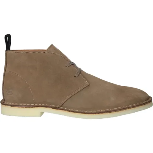 Taupe Wüstenstiefel , Herren, Größe: 44 EU - Blackstone - Modalova