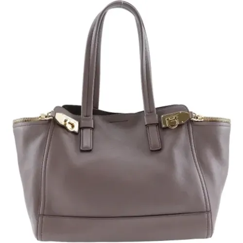 Pre-owned Leather totes , female, Sizes: ONE SIZE - Salvatore Ferragamo Pre-owned - Modalova