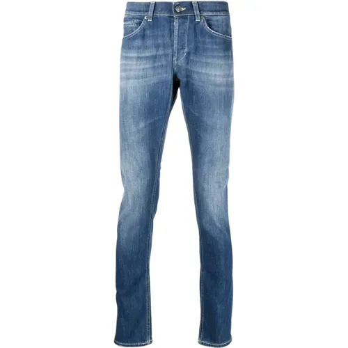 Schmal geschnittene Jeans , Herren, Größe: W32 - Dondup - Modalova