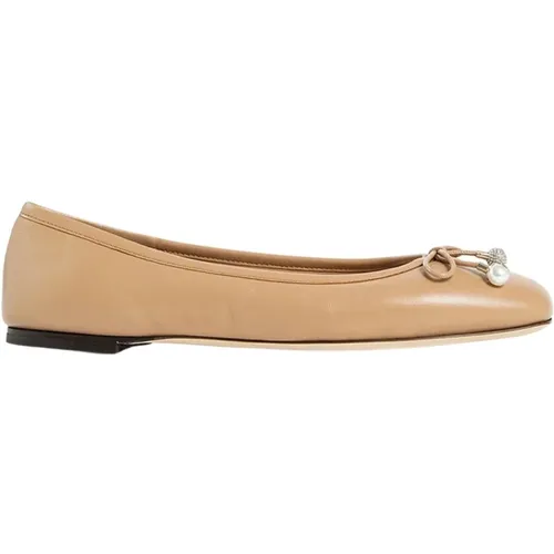 Elegante flache Ballerinas in Biscuit - Jimmy Choo - Modalova