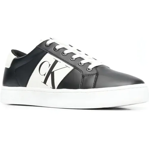 Leather Textile Sneakers , male, Sizes: 11 UK - Calvin Klein Jeans - Modalova