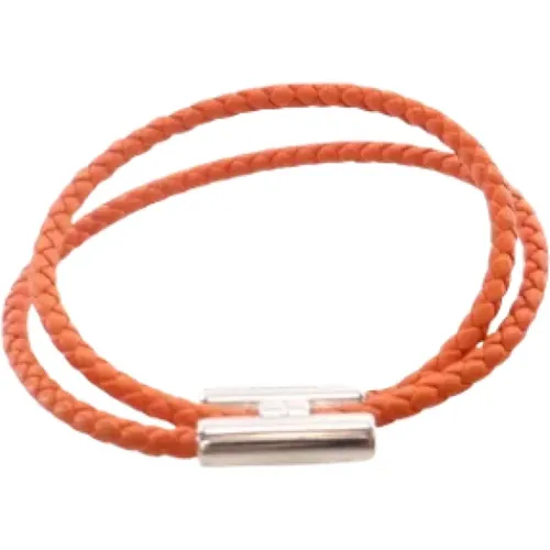 Pre-owned Leather bracelets , female, Sizes: ONE SIZE - Hermès Vintage - Modalova