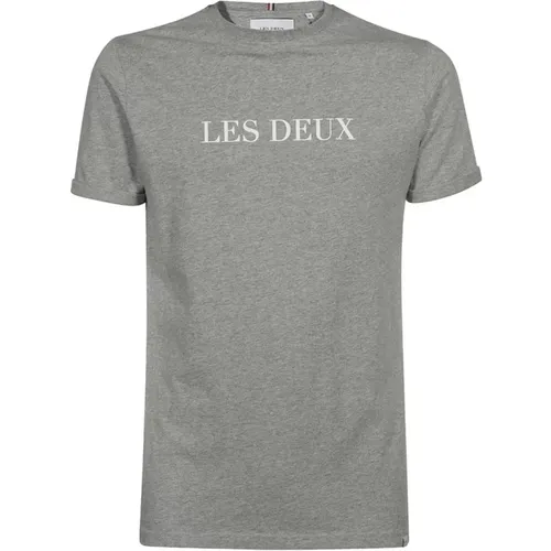 Geripptes Baumwoll-T-Shirt Les Deux - Les Deux - Modalova