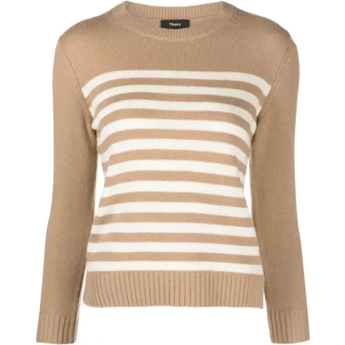 Striped Sweater , female, Sizes: L - Theory - Modalova