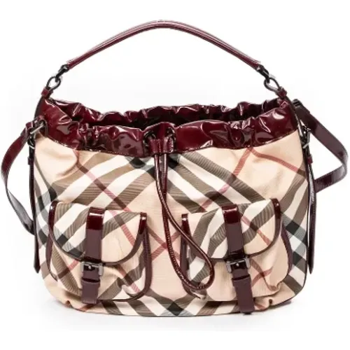 Pre-owned Coated canvas shoulder-bags , female, Sizes: ONE SIZE - Burberry Vintage - Modalova