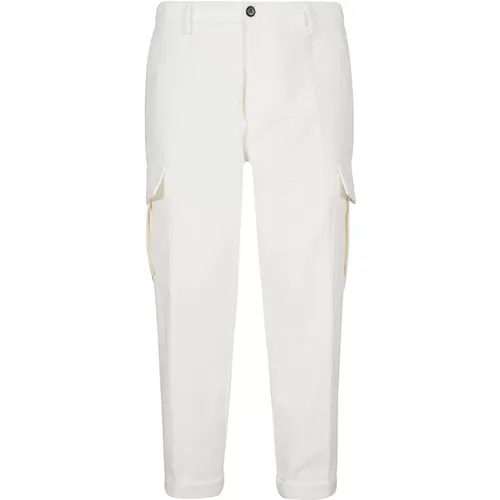 Cargo Cotton Pants , male, Sizes: W38, W34, W36, W31, W33, W30 - Eleventy - Modalova