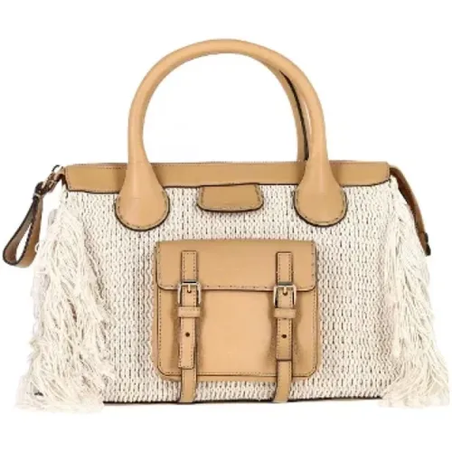 Pre-owned Linen handbags , female, Sizes: ONE SIZE - Chloé Pre-owned - Modalova