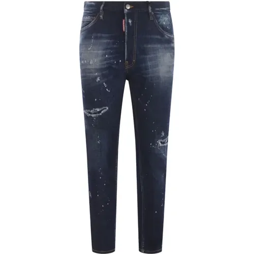 Slim-fit Jeans with Stylish Back Print , male, Sizes: S, 2XL - Dsquared2 - Modalova