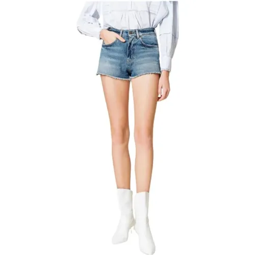 Denim Shorts , Damen, Größe: W26 - Twinset - Modalova