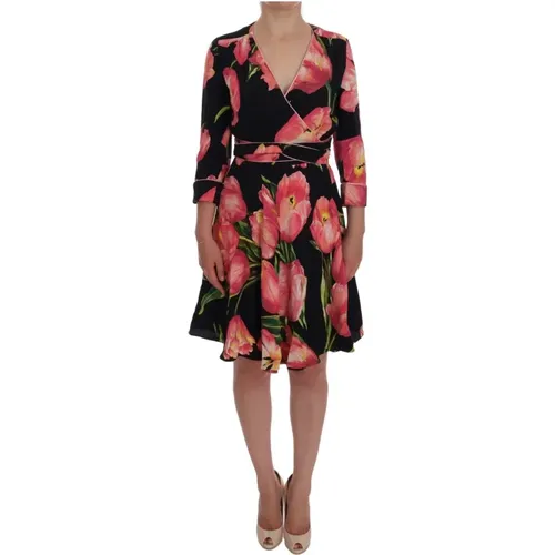 Tulip Print Shift Kleid - Dolce & Gabbana - Modalova
