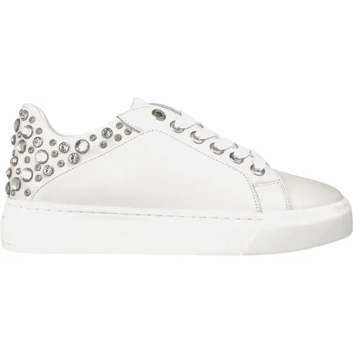 Studded Leather Sneaker with Platform Sole , female, Sizes: 5 UK, 9 UK, 4 UK - Alma en Pena - Modalova