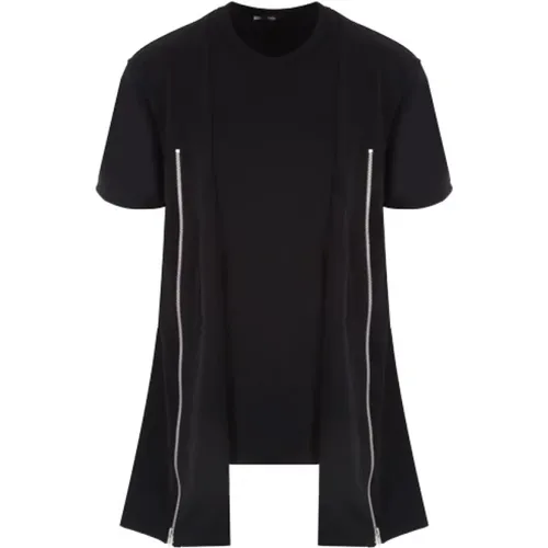 T-shirts and Polos with Zip Detail , male, Sizes: L - Comme des Garçons - Modalova
