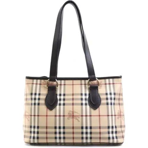 Pre-owned Canvas shoulder-bags , female, Sizes: ONE SIZE - Burberry Vintage - Modalova