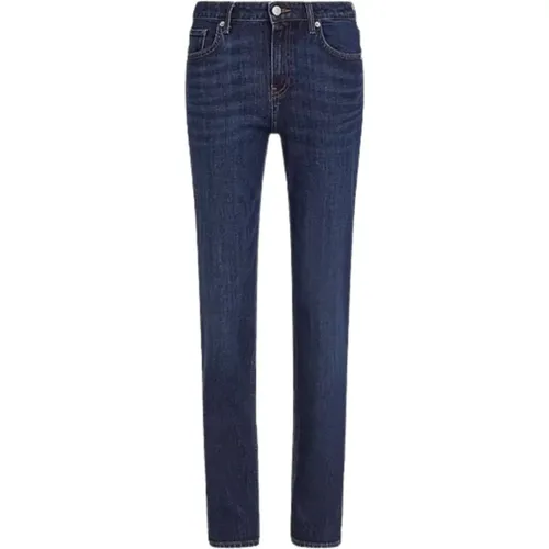 Klassische Straight Dunkelblaue Jeans , Damen, Größe: W26 L30 - Tommy Hilfiger - Modalova