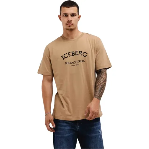 D Milano T-Shirt Men , male, Sizes: L, M, XL, S - Iceberg - Modalova