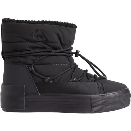 Bold Vulc Flatf Snow Boot - Schwarze Stiefeletten für Damen , Damen, Größe: 39 EU - Calvin Klein Jeans - Modalova