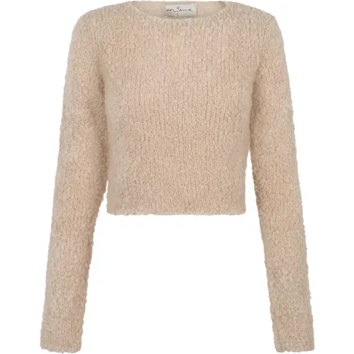 Soft Jersey Silk Blend Sweater , female, Sizes: XL, M, 2XL, L - Cortana - Modalova