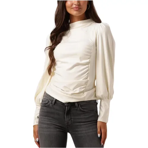 Puff Blouse Weiß , Damen, Größe: S - Gestuz - Modalova