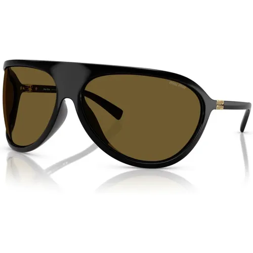 MU A01S 1Ab01T Sunglasses , female, Sizes: ONE SIZE - Miu Miu - Modalova