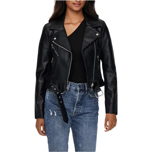 Onlvera Kunstleder Biker CC OTW - 15232135 , Damen, Größe: L - Only - Modalova