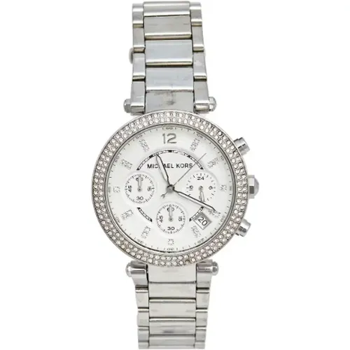 Pre-owned Stainless Steel watches , female, Sizes: ONE SIZE - Michael Kors Pre-owned - Modalova