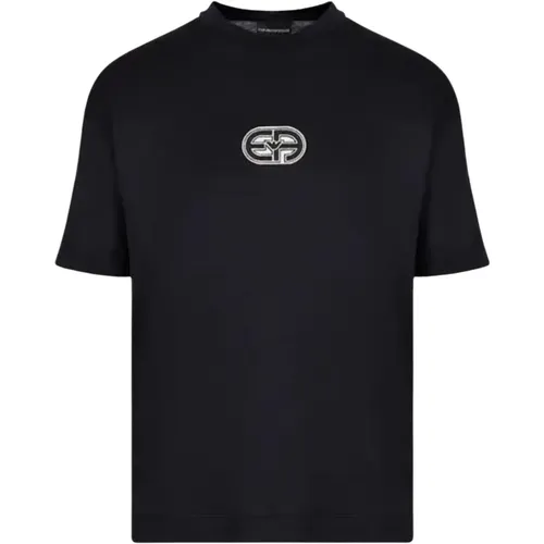 Men`s Recreate Logo T-shirt , male, Sizes: S - Emporio Armani - Modalova