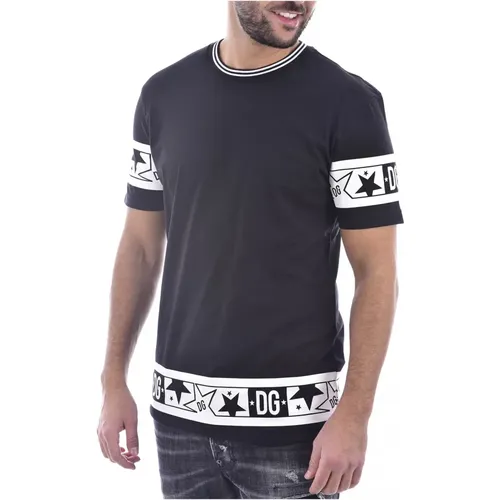 Baumwoll Logo T-Shirt , Herren, Größe: XS - Dolce & Gabbana - Modalova